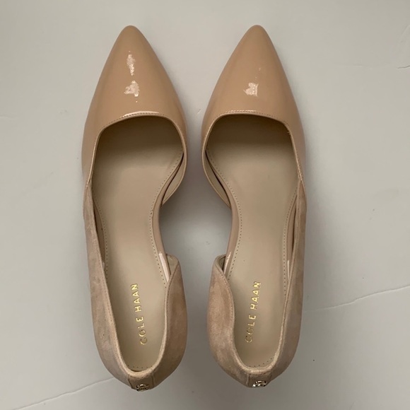 NWOT Cole Haan Highline Natural Tan Half Vamp Heels Pumps - Picture 5 of 12